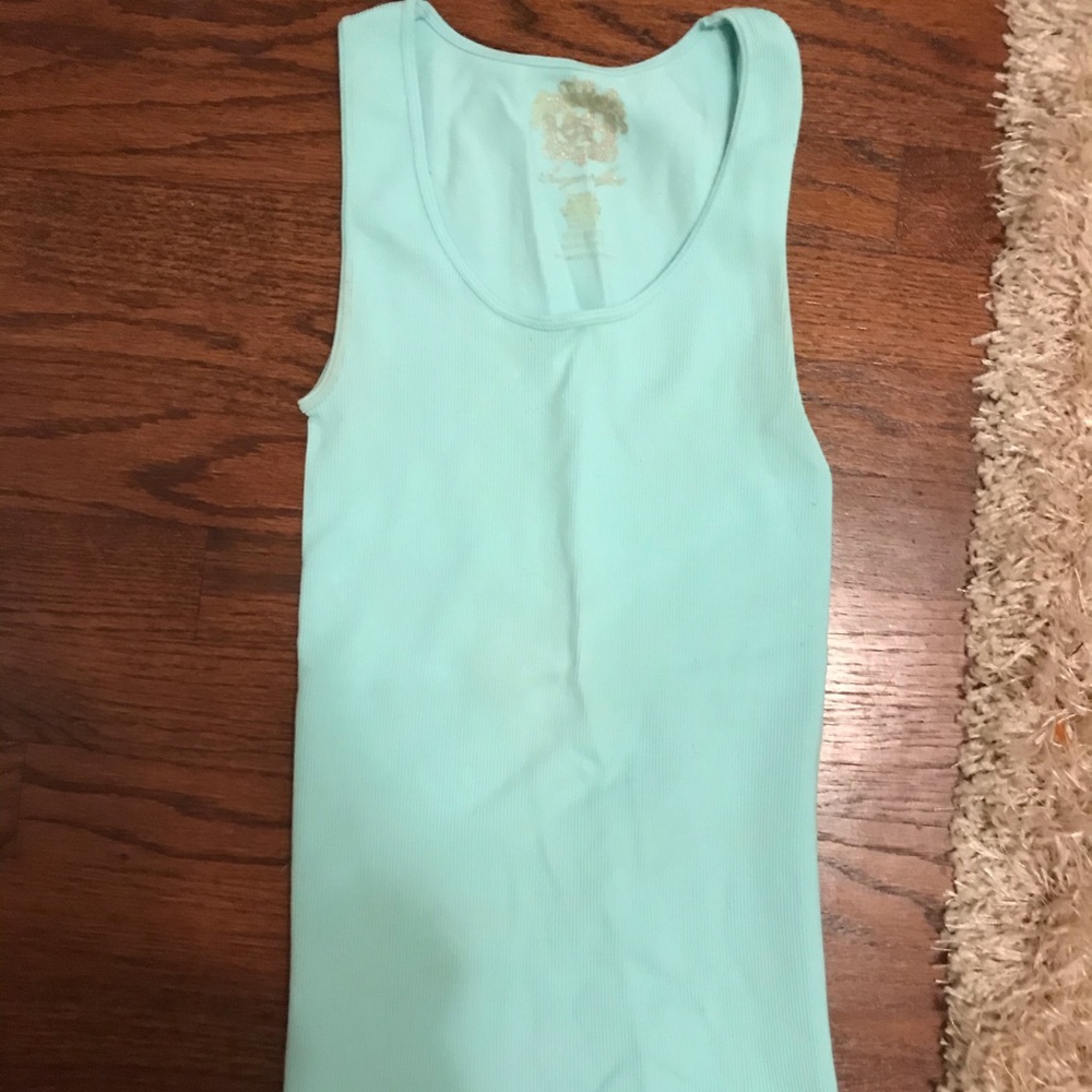 Teal Sugarlips Tank